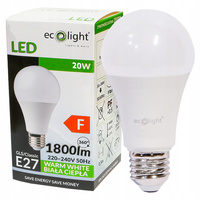 ŻARÓWKA LED E27 20W 3000K ECOLIGHT 10 SZT.