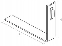 UCHWYT UNIWERSALNY DACHÓWKOWY PROSTY 330x100MM