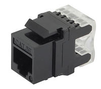 MODUŁ GNIAZDA KEYSTONE RJ45 CZARNE