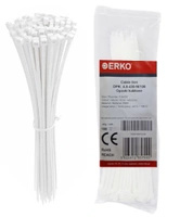 OPASKI ZACISKOWE 4,8x430 BIAŁE ERKO 100 SZT.