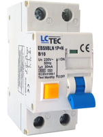 RÓŻNICÓWKA Z CZŁONEM NADPRĄDOWYM 1-FAZOWYM 2P B10 LCTEC